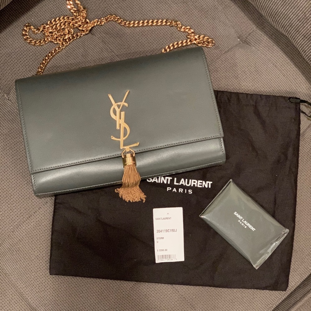 NEW YSL Medium Kate in STORM